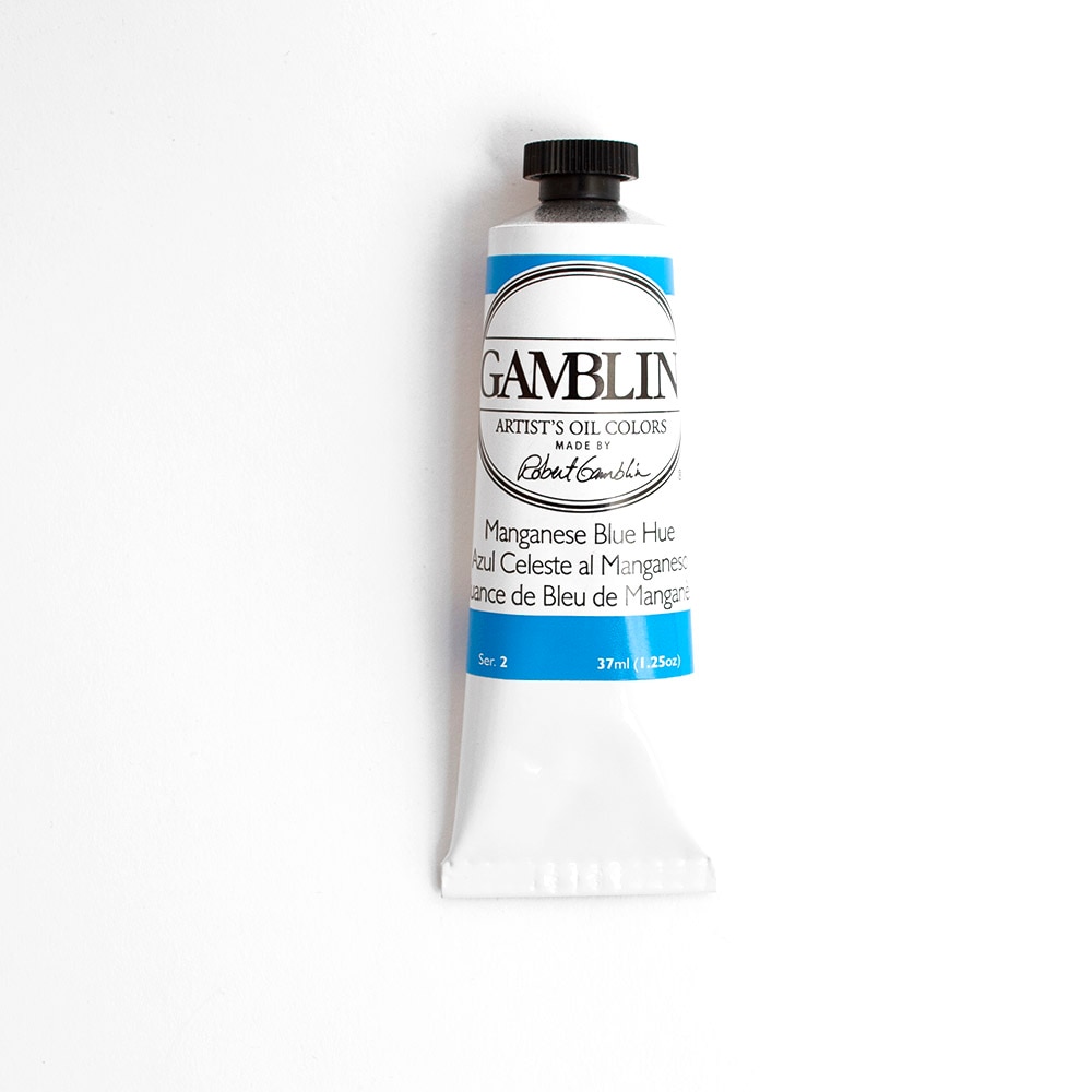 Gamblin, Oil, Art & School, Artist Grade, Paint, 37ml, 45670, Manganese Blue Hue